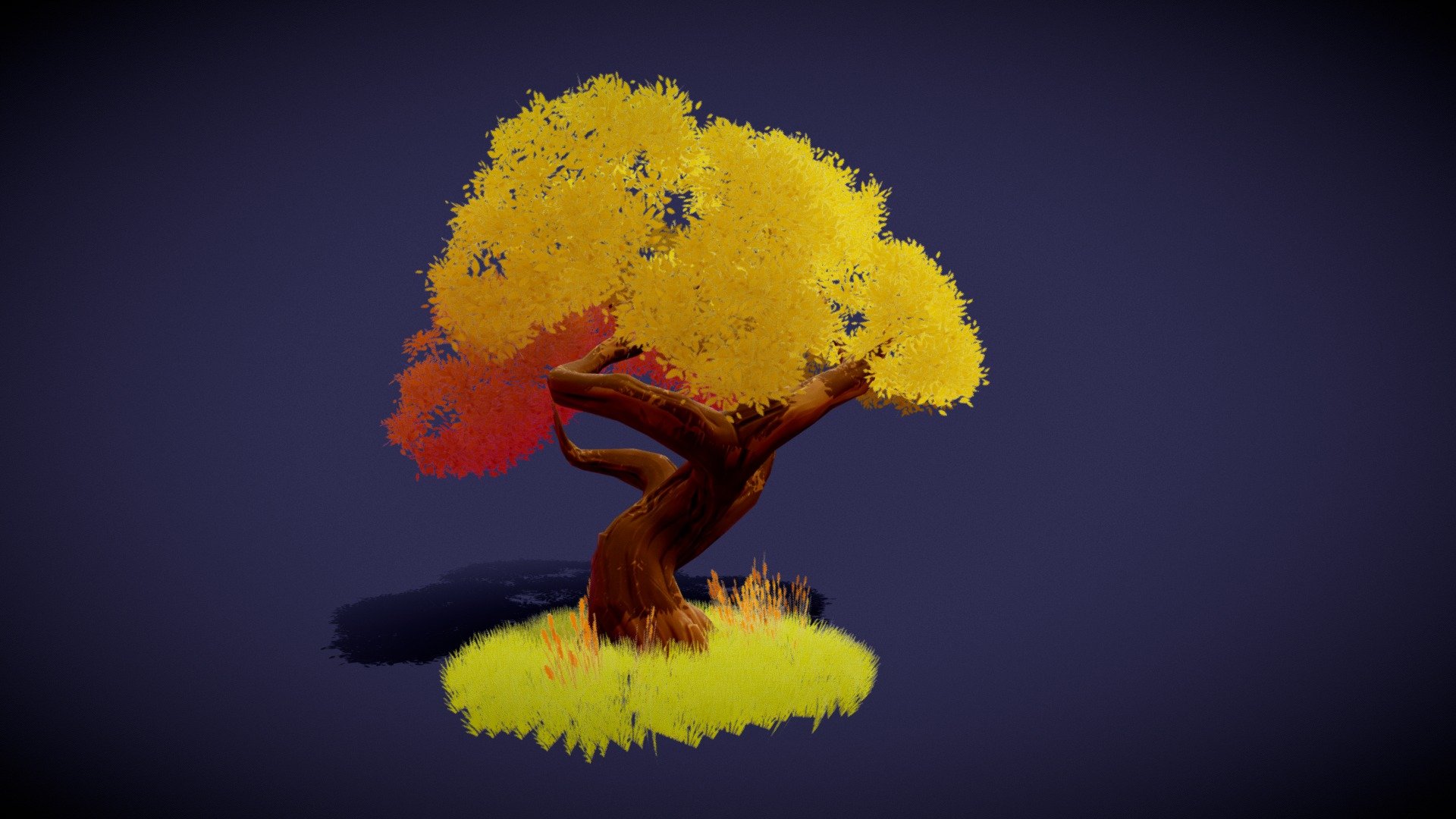 This is a quick model I made in blender to practice doing stylized models.
I sculpted in blender and textured it substance painter.
I work as environment artist doing a lot of sci-fi models and it's nice to work on something different. 

https://www.artstation.com/jeromeangeles - Stylized Tree - Buy Royalty Free 3D model by Jerome Angeles (@jeromeangeles) 3d model