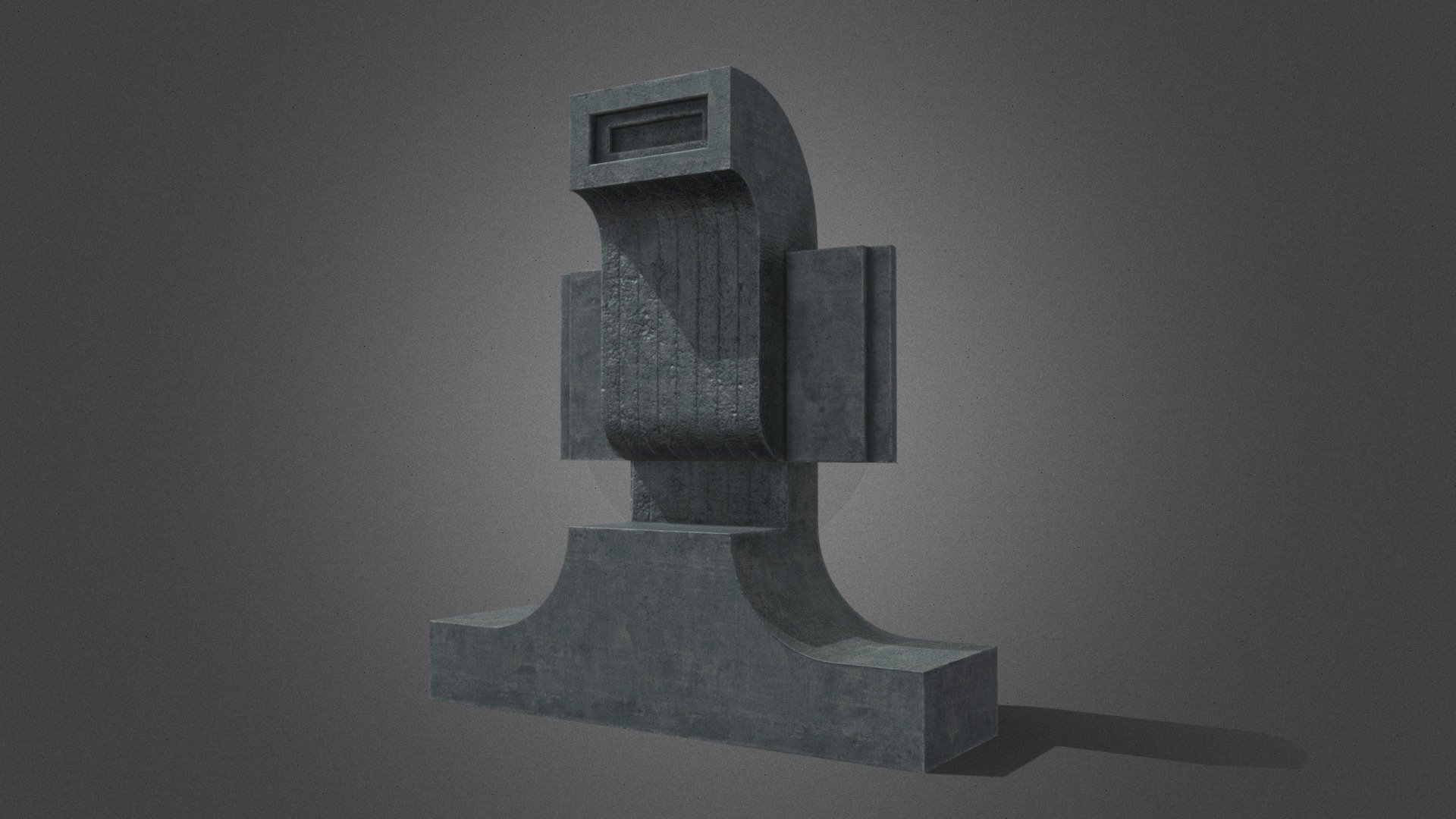 Large concrete sculpture - Inspired by the work of Canadian architect and sculptor, David Umemoto 3d model