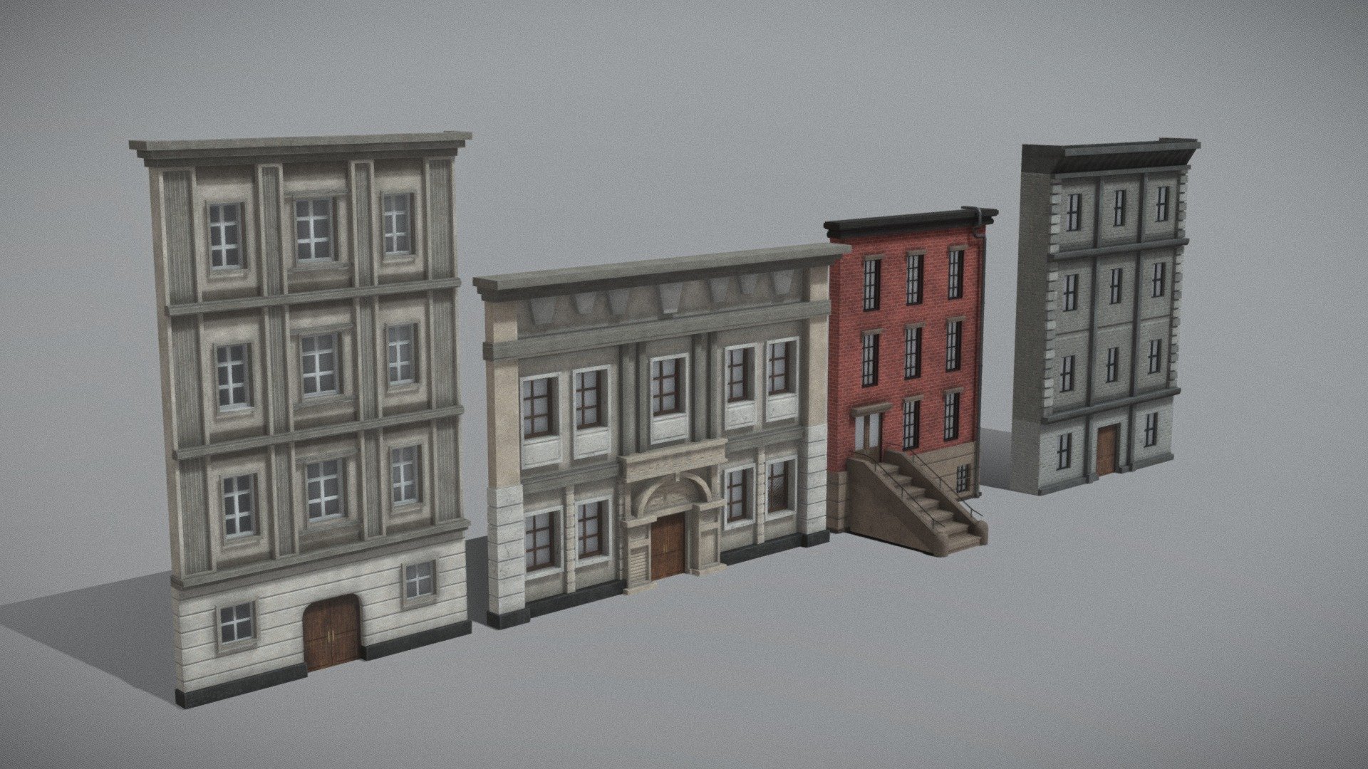 PBR


FBX AND JPG FORMAT


Textures

.4K


4 Materials


Assets for free use - Buildings Front - Download Free 3D model by Zambur 3d model