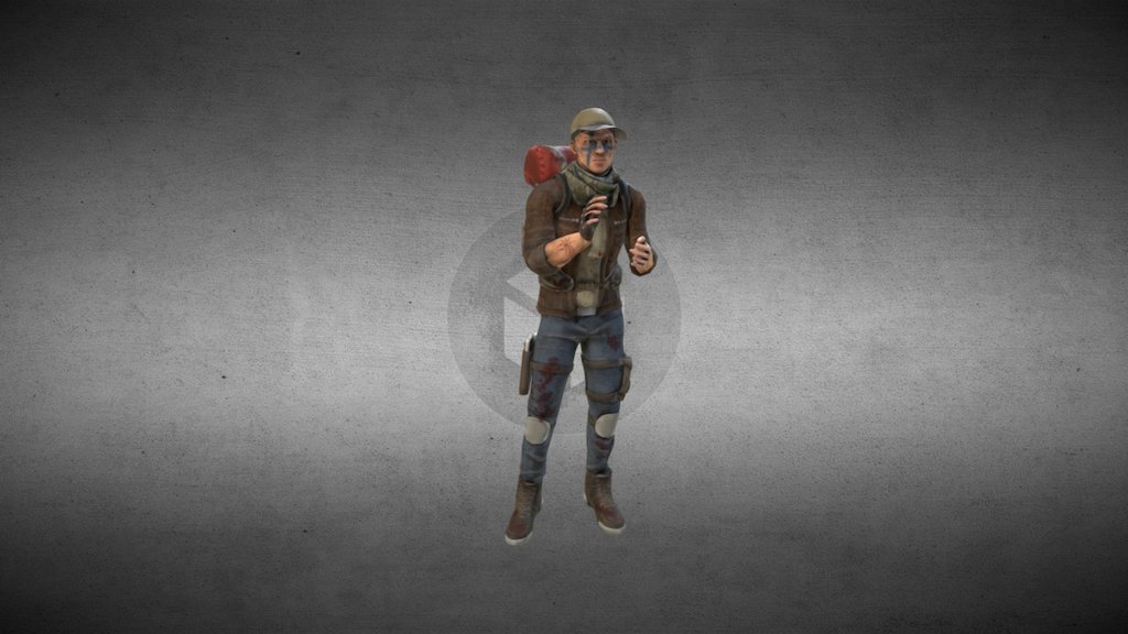 Unity Asset Store game model -link removed-#!/content/89063 - Survivor Anims preview - 3D model by LearnAsImakeIt (@xboxcopy) 3d model