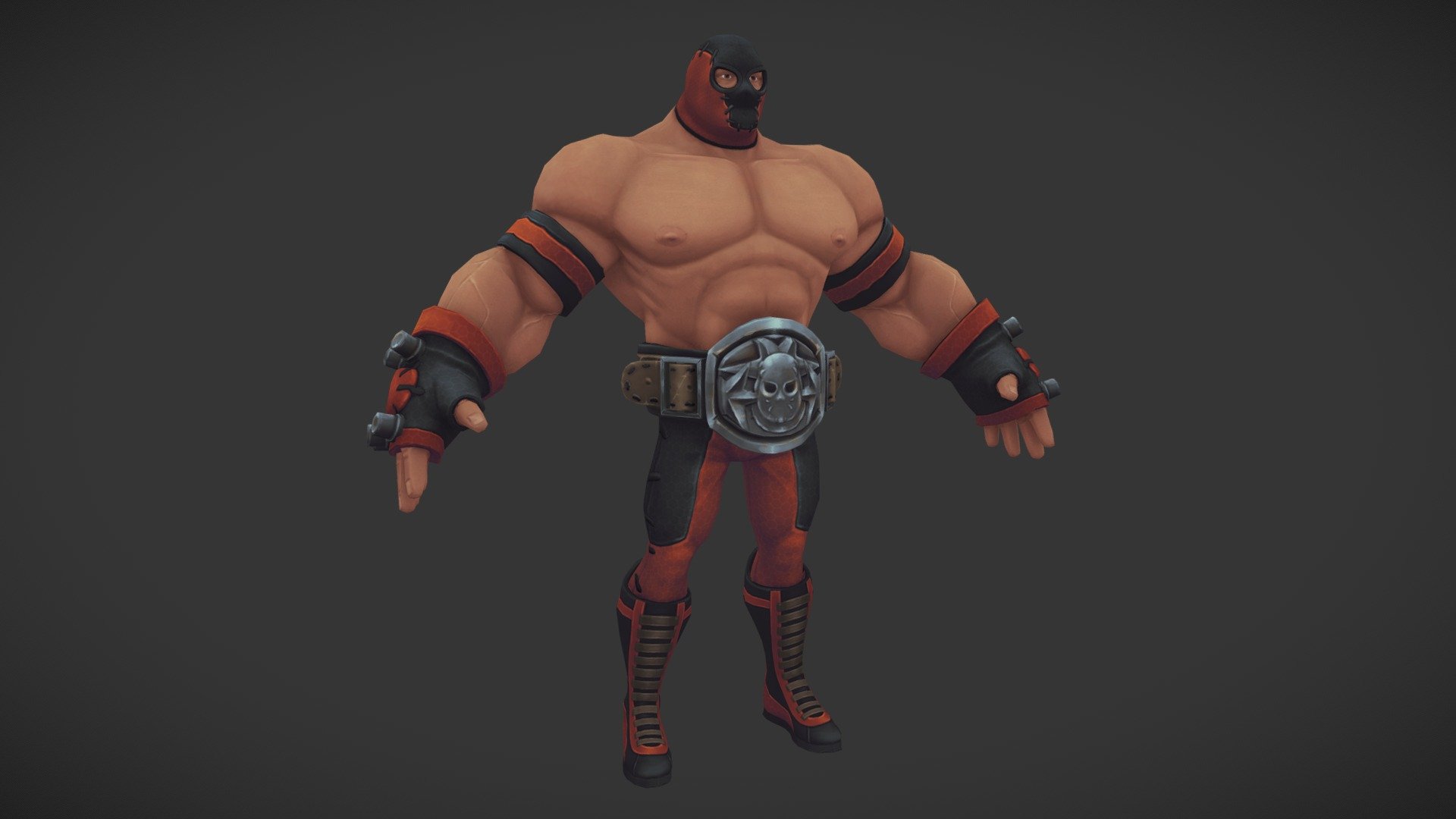 Character from mobile game “Rage Squad” - top down pvp arena brawler.
Texture: 1 diffuse - 1024

Google Play: https://play.google.com/store/apps/details?id=com.ragesquadgame
Website: https://www.ragesquadgame.com/ - Wrestler Hecto_Rage Squad Character - 3D model by Aga (@psychofobia) 3d model
