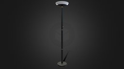 Torchiere Floor Lamp Low-Poly lamp, torso, vr, ar, game-ready, game-asset, low-poly, pbr