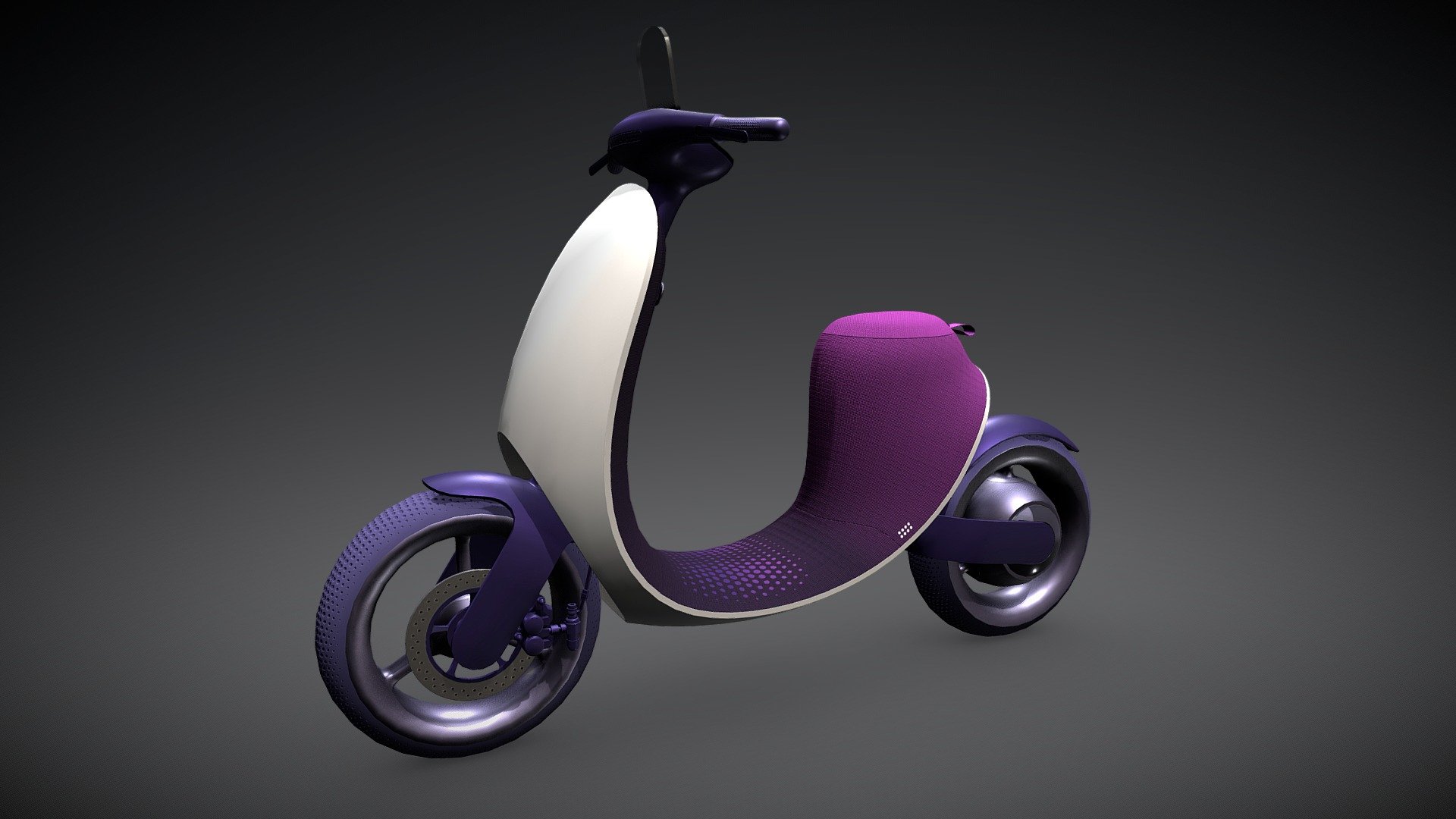 Low poly model of Nebula scooter. Model made for the customer. 
Poly count ~23k triangles 3d model