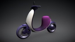 Scooter B scooter, substance_painter, nebula, moped, low-poly-model, pbr-game-ready, substancepainter, low-poly, blender, pbr, lowpoly, substance-painter, electric