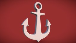 Anchor necklace jewelry, pendant, collection, 3dprinting, necklace, shanty, sea