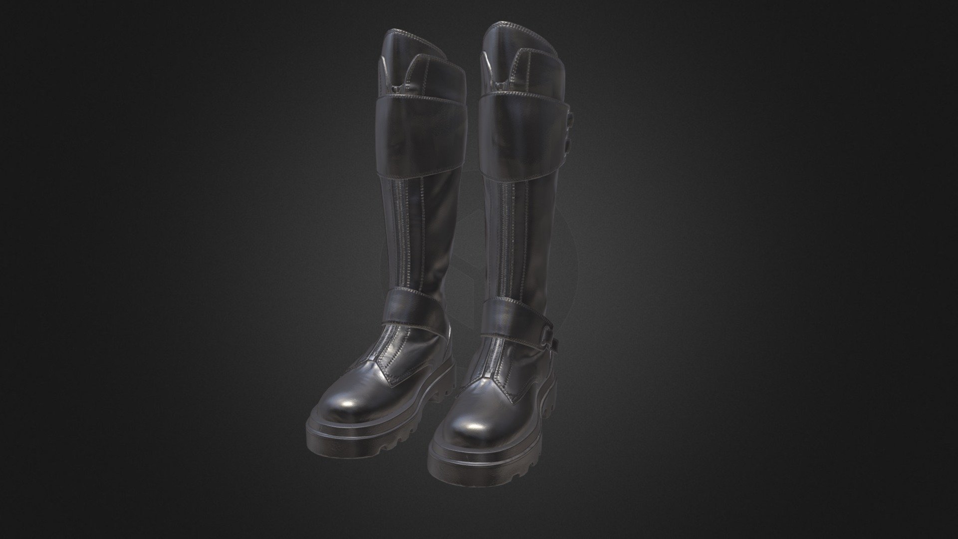 Order System Boots Fan Art - 3D model by detecmen 3d model