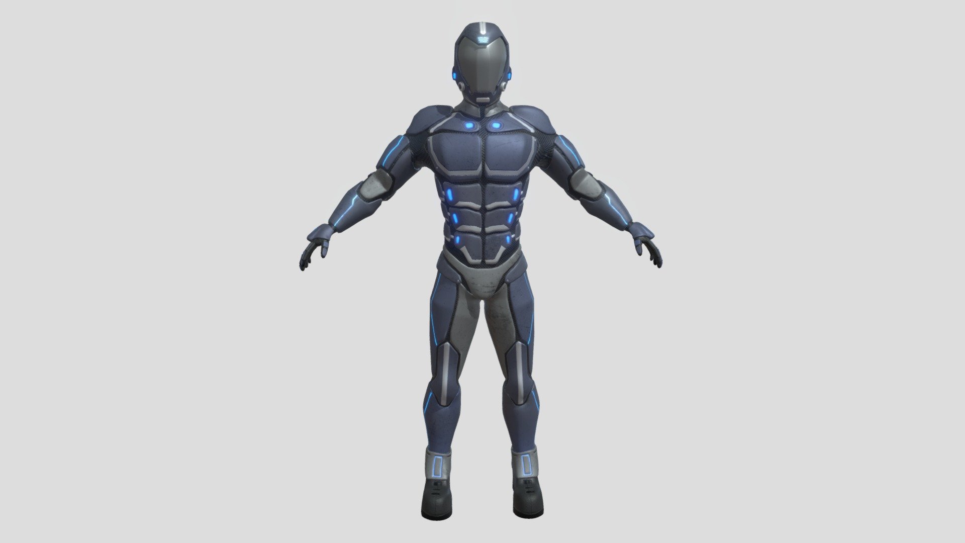 The main character that I modeled and textured for my game in Unreal Engine 4 with some in-game animations 3d model