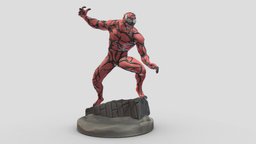 Carnage Low Poly PBR printing, marvel, venom, vr, ar, spiderman, print, statue, iron, carnage, sculptures, 3d-model, mcu, game, 3d, art, low, poly, man, animated, spide, venomvsspiderman, sybiote