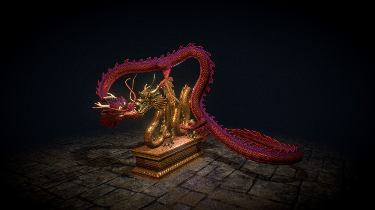 Low-poly chinese Dragon, Zbrush sculpted &amp; substance textured.
160 bones &amp; 20k polys&hellip;
Todos los derechos de explotación son propiedad exclusiva de MGA GAMES 3d model