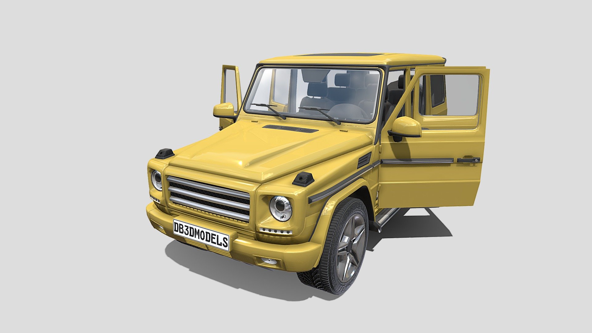 Highly detailed Generic SUV with a detailed interior 3d model rendered with Cycles in Blender, as per seen on attached images. 
The 3d model is scaled to original size in Blender.

File formats:
-.blend, rendered with cycles, as seen in the images;
-.blend, open, rendered with cycles, as seen in the images;
-.obj, with materials applied;
-.obj, open, with materials applied;
-.dae, with materials applied;
-.dae, open, with materials applied;
-.fbx, with materials applied;
-.fbx, open, with materials applied;
-.stl;
-.stl, open;

Files come named appropriately and split by file format.

3D Software:
The 3D model was originally created in Blender 2.8 and rendered with Cycles.

Materials and textures:
The models have materials applied in all formats, and are ready to import and render.
The models come with four png textures(one for the number plate, which can easily be removed).

For any problems please feel free to contact me.

Don't forget to rate and enjoy! - Generic Luxury SUV with interior - Buy Royalty Free 3D model by dragosburian 3d model