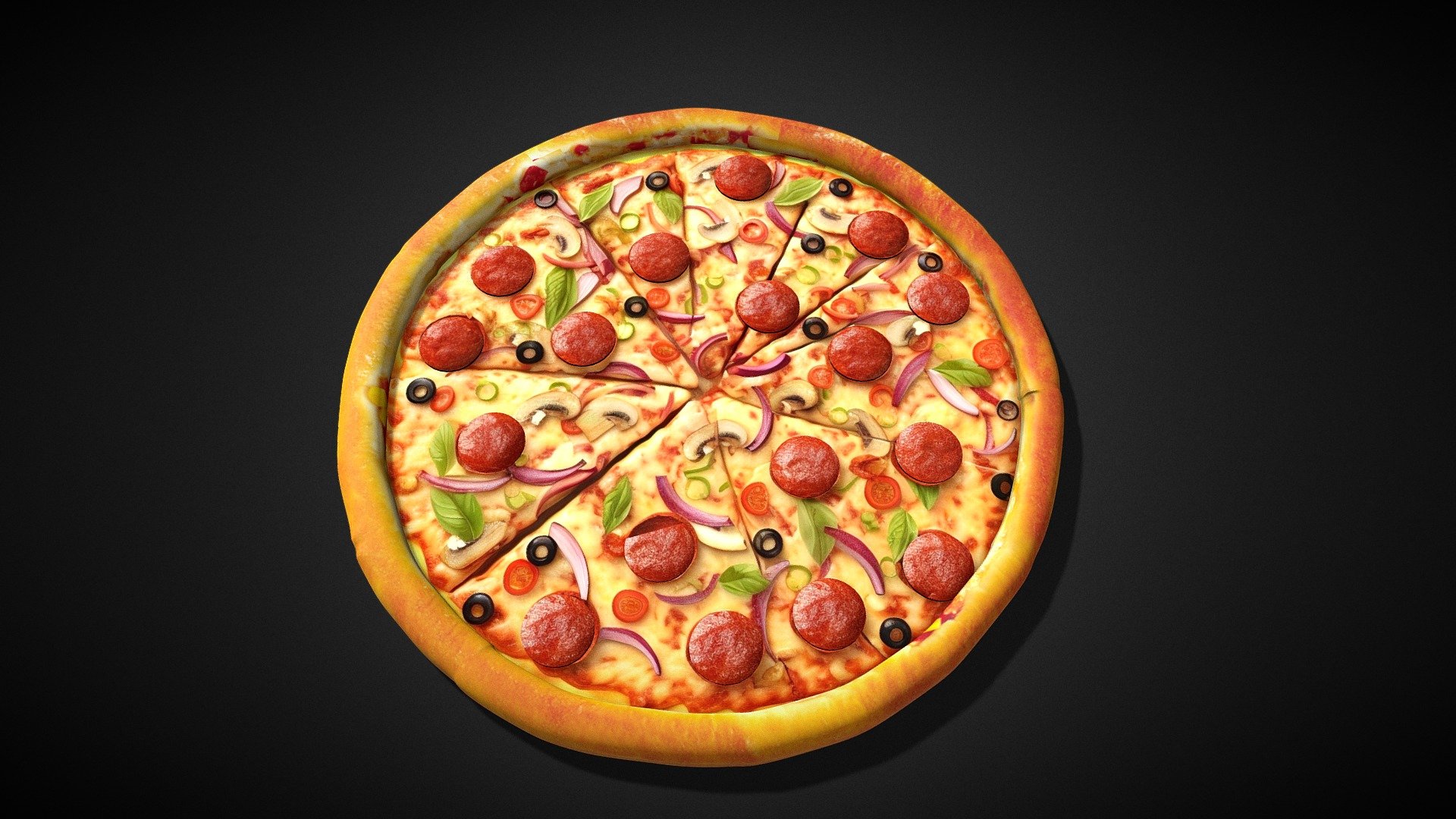 just a  basic model - Pizza - Download Free 3D model by Sm1yle 3d model