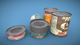 Canned Food food, cat, dog, assets, can, goods, canned, tuna, grocery, processed, game