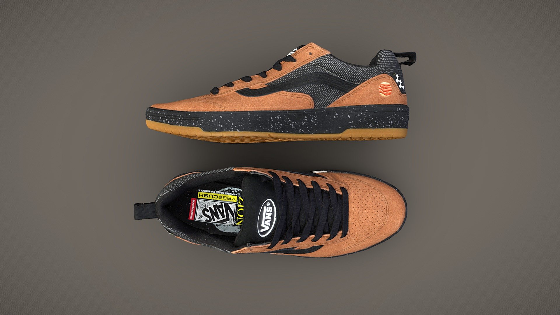 Two individually scanned shoes by Vans.

Models include 8k Diffuse map, 4k normal map, 4k occlusion map, 4k gloss map, 4k specular map.

Processed with Metashape + Blender + Instant meshes + Gimp - Vans Zahba Zion Wright - Buy Royalty Free 3D model by Lassi Kaukonen (@thesidekick) 3d model