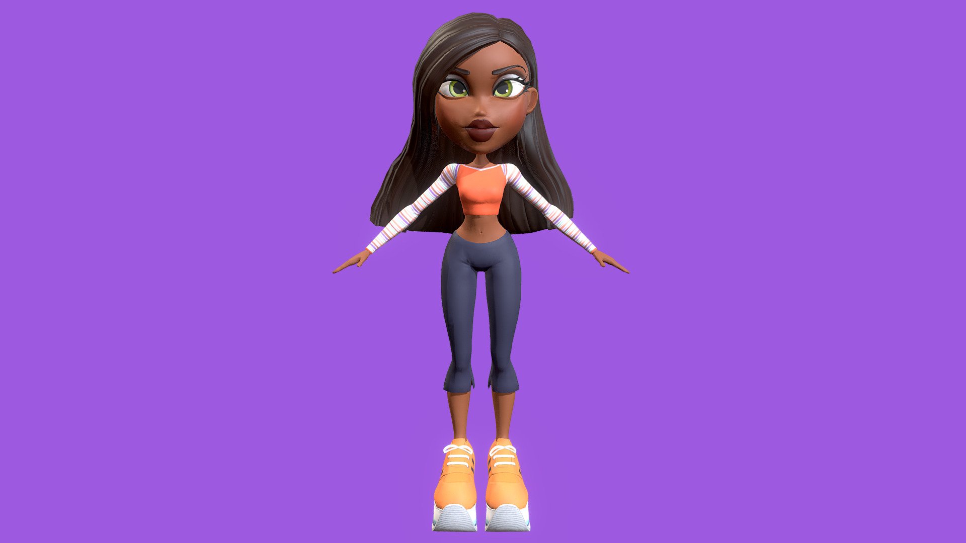 This model is based on the character Sasha from the game: Bratz: Flaunt your fashion.
IG: https://www.instagram.com/camiloohh/ - Bratz model free - 3D model by camilooh 3d model