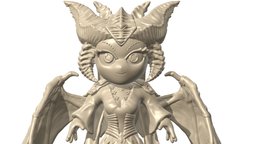 Lilith ( Diablo 4 ) chibi diablo, chibi, printing, lilith, 3d, anime