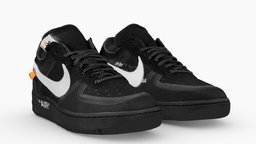 OFF-WHITE x Nike Air Force 1 one sneaker Black