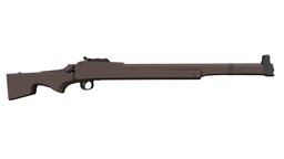 Low-Poly Thorneycroft Rifle rifle, action, british, bolt, carbine, bullpup, uk, britain, 1900, 303, 1901, thorneycroft, low, poly, gun