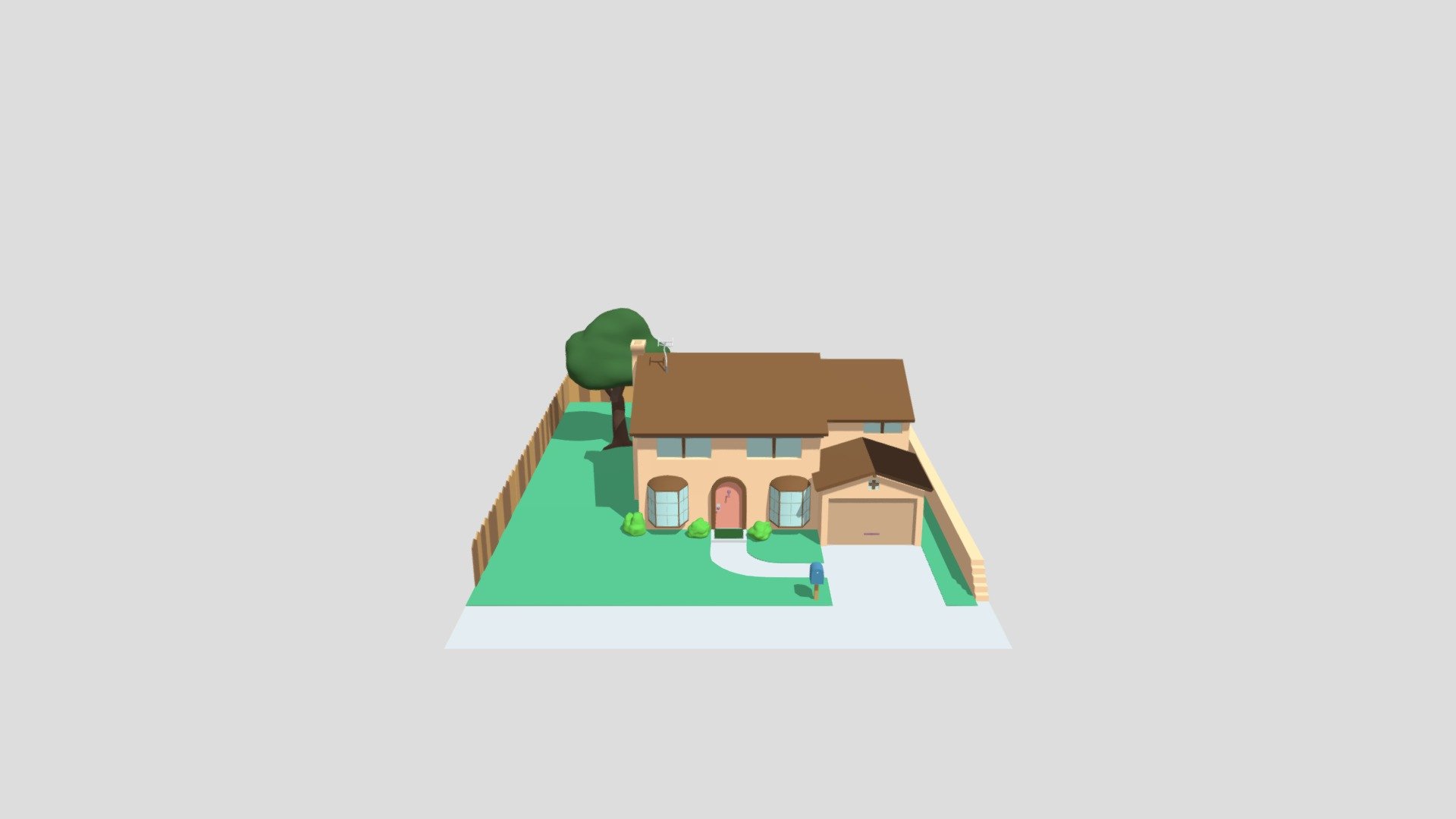 Simpson's house model - Simpson's house - 3D model by pau_llaurado 3d model