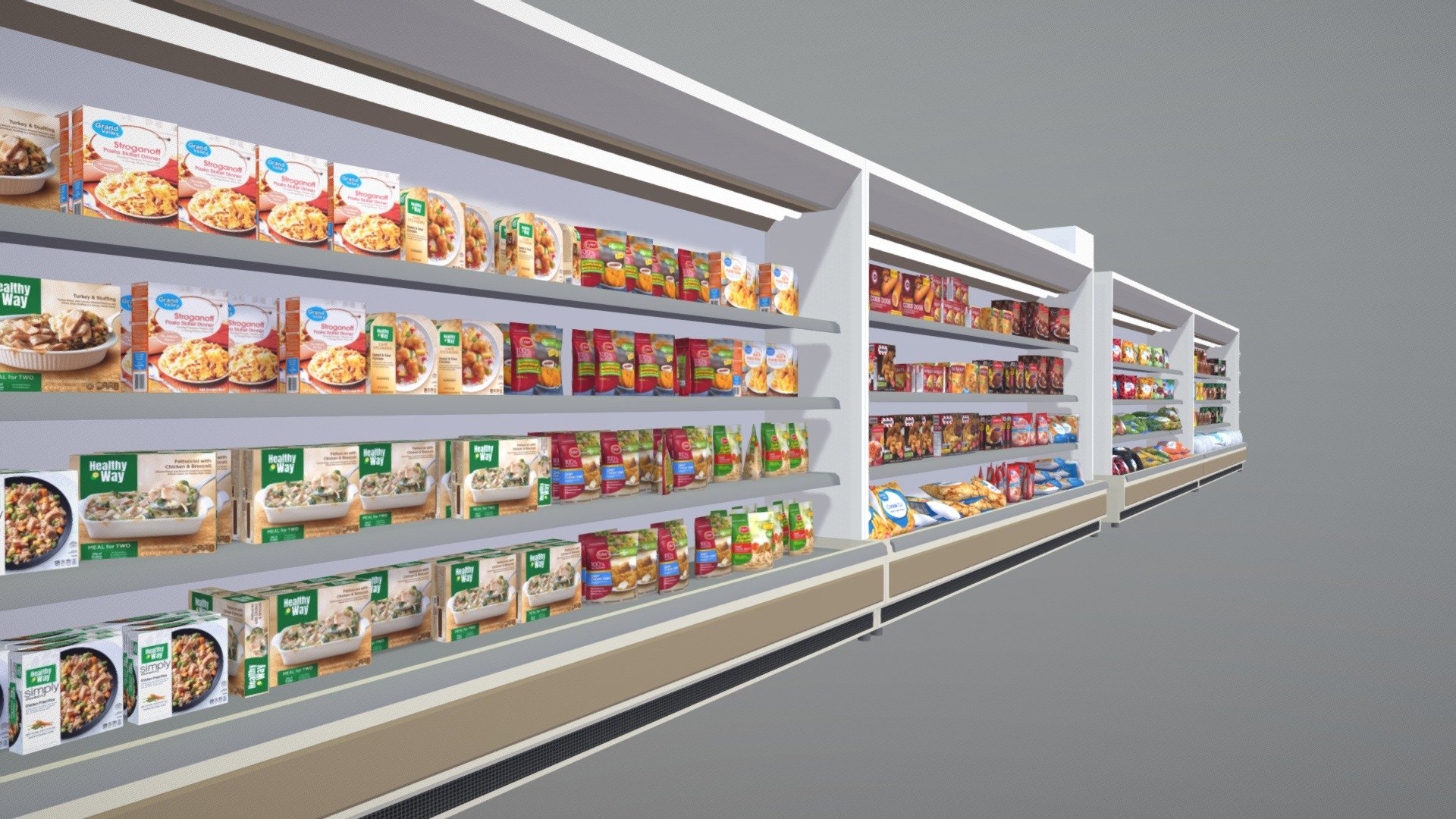 Low-poly VR / AR Models for Grocery Store

Aisle 6 - Frozen Food

Comes with all of the assets seen here.

More Grocery Store Products: https://skfb.ly/6STLt - Frozen Food Aisle (Left Side) - Buy Royalty Free 3D model by Marc Wheeler (@mw3dart) 3d model