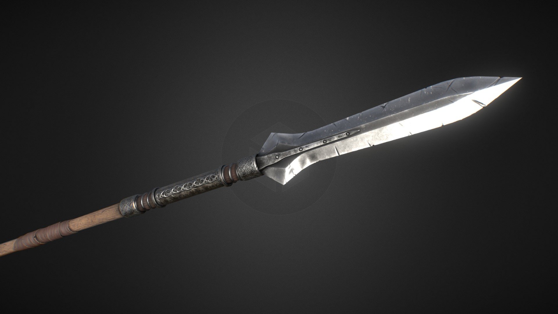 This is a prop that I made for the Project Exyl game. If you want to know more about this project take a look to the oficial twitter! https://twitter.com/ProjectExyl - Medieval Fantasy Spear for Project Exyl game - 3D model by Blacksavh 3d model