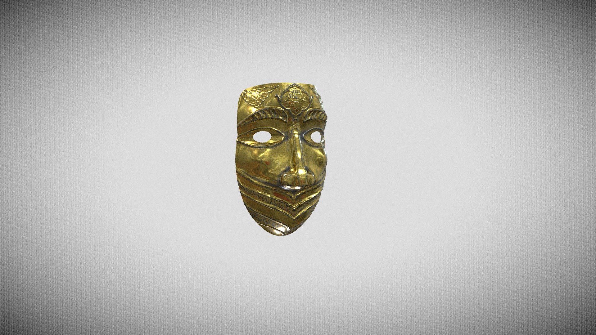 16th Century Crimean Tatar Mask - 3D model by eldar.yakub 3d model