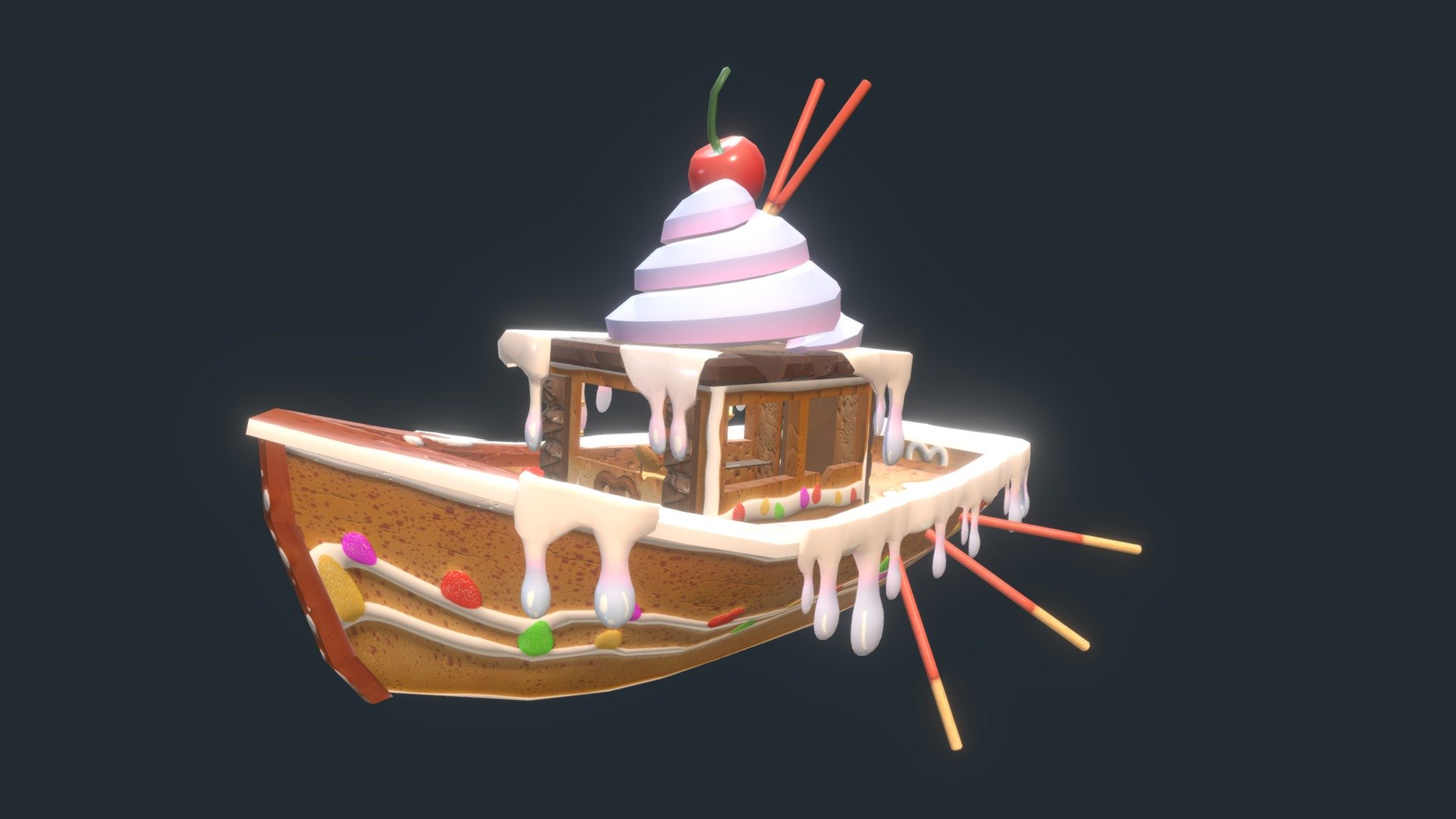 Candy Castaway - 3D model by graphaelhow 3d model