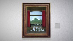 La Clef des Champs, René Magritte modeler, museum, artist, 3dmodeler, surrealism, 3dartist, museums, canvas, 3dpainting, museumsonsketchfab, magritte, thyssen, photoshop, 3dsmax, art, 3dmodeling, renemagritte, laclefdeschamps, thyssenbornemisza, 3dcanvas, virtualvisits, virtualvisit, noai