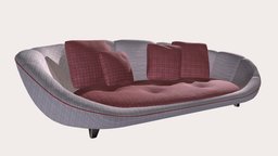 Contemporary Sofa | Free archvis, interiordesign, homedecor, freedownload, furnituredesign, gameasset, 3dmodel, relax-sofa, contemporarydesign