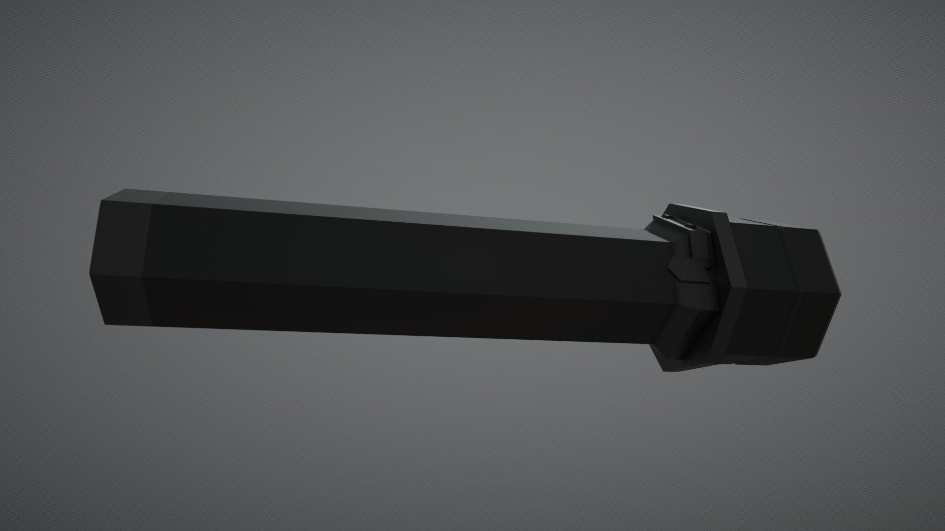 Low-Poly model of the russian PBS-1 silent firing device, a suppressor compatible with AK rifles chambered in 7.62 - Low-Poly PBS-1 suppressor - Download Free 3D model by notcplkerry 3d model