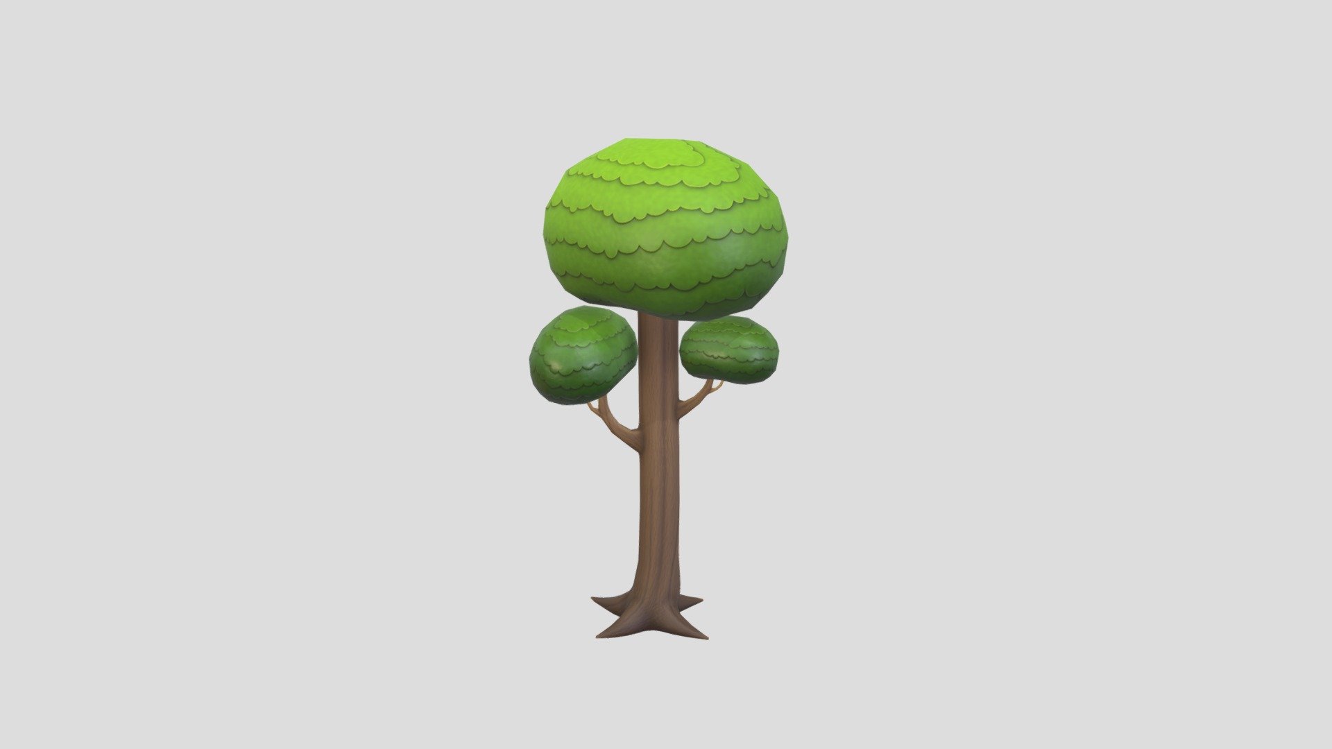 Cartoon Tree 3d model.      
    


File Format      
 
- 3ds max 2021  
 
- FBX  
 
- OBJ  
    


Clean topology    

No Rig                          

Non-overlapping unwrapped UVs        
 


PNG texture               

2048x2048                


- Base Color                        

- Normal                            

- Roughness                         



950 polygons                          

1,830 vertexs                          
 - Cartoon Tree 005 - Buy Royalty Free 3D model by bariacg 3d model