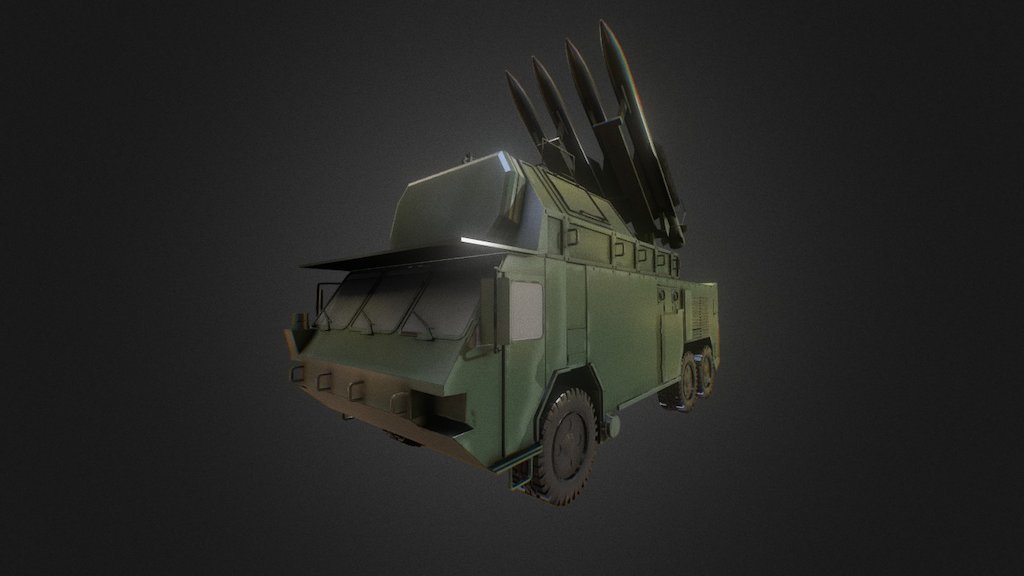 Modeled in 3dsmax - BUK Missile System - Download Free 3D model by azlan 3d model
