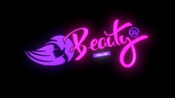 Beauty 24 Online Logo 3d 