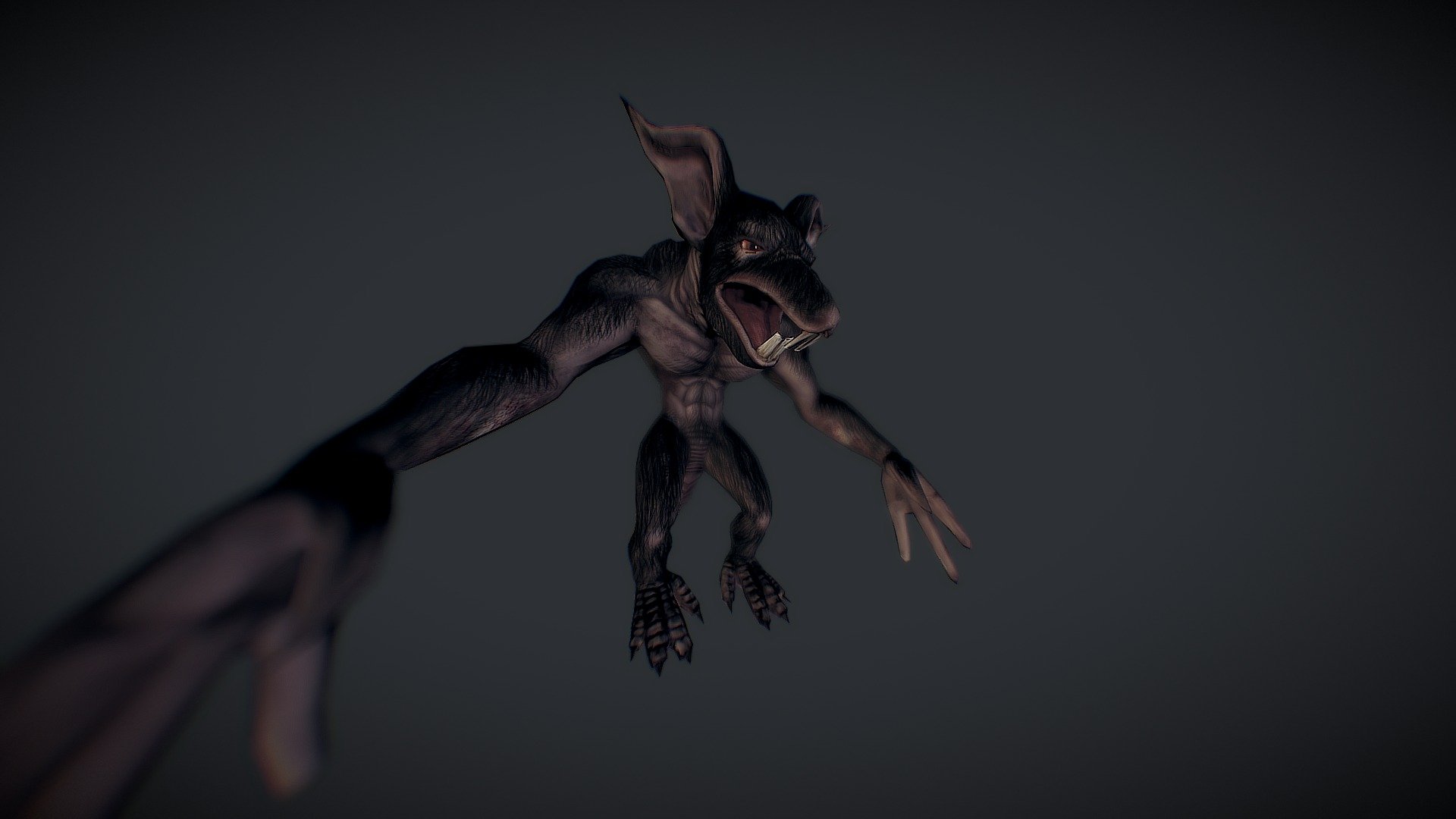 Model created for the dark level of the game 