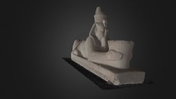 Sphinx of Senkamanisken Kushite (2) meshlab, sudan, photogrametry, national-museum-of-sudan, visual_sfm, cmpmvs, mohamed_mohe