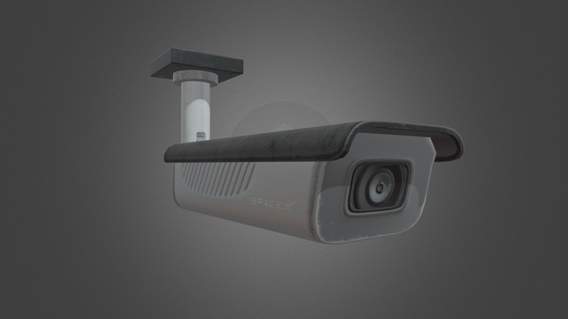 The security camera is a lowpoly prop for a game project I am currently working on at school. It's a highpoly model baked on a lowpoly model in Substance Painter and textured with the same program. I modeled both objects in 3Ds Max 3d model