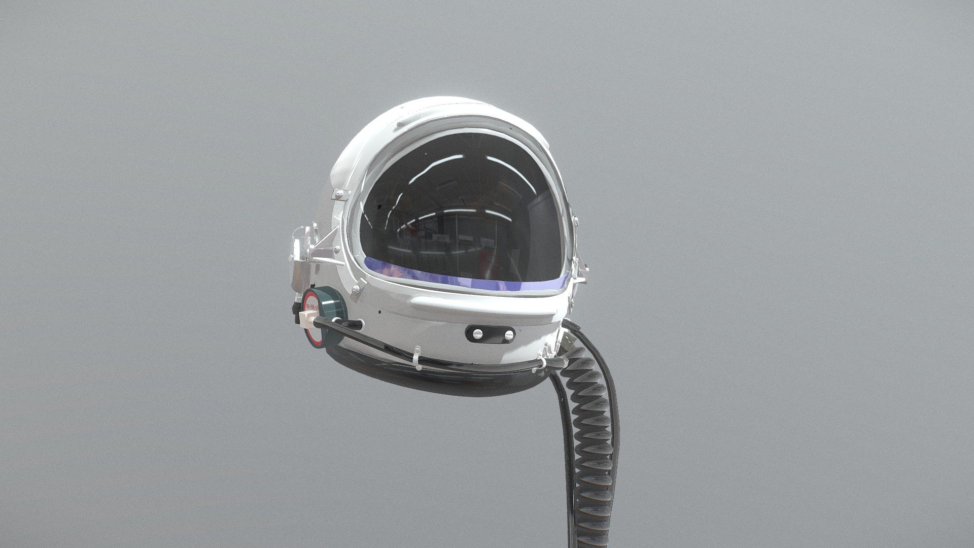PBR High Altitude Flight Helmet/Astronaut Helmet.

Model uses only one material. Included image textures are compatable with all files. Please be advised that the visor does not lift with mechanical accuracy.
SKULL SOLD SEPARATELY.

Maps:
Color map (4K)
Roughness map (4K)
Metallic map (2K)
Fuzzy map (2K)
Normal map (4K)
Transmission map (2K) - Astronaut / High Altitude Flight Helmet - Buy Royalty Free 3D model by rhen3d 3d model
