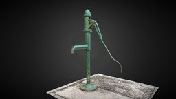 Hand Well 3D Scan object, well, garden, rust, prop, vintage, 3dart, reality, rusty, pattern, oldschool, photogrametry, water, tool, old, iron, nature, downloadable, wells, freemodel, rusty-metal, photoscan, asset, lowpoly, model, 3dscan, house, structure, free, street, download, hand