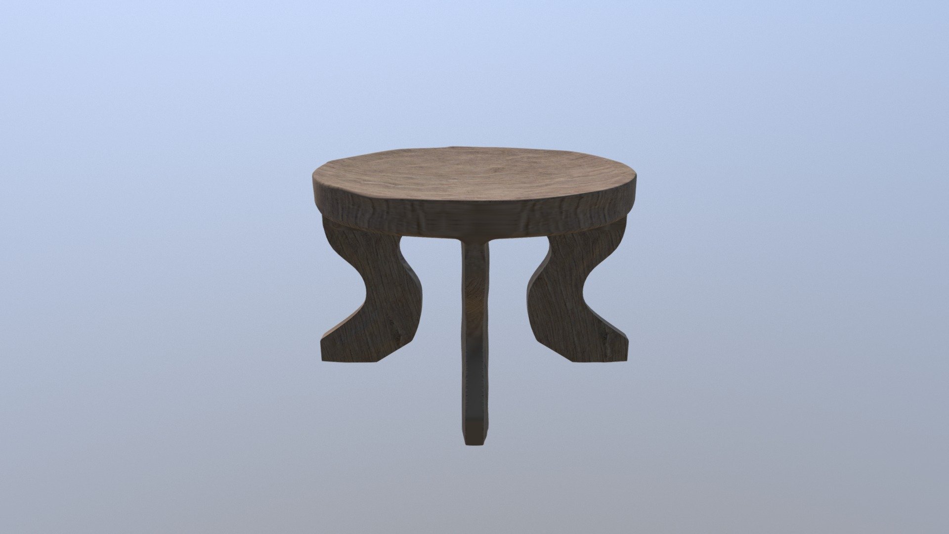 This is a stoll that is commonly used in Africa - African Stool - 3D model by kudimaker 3d model