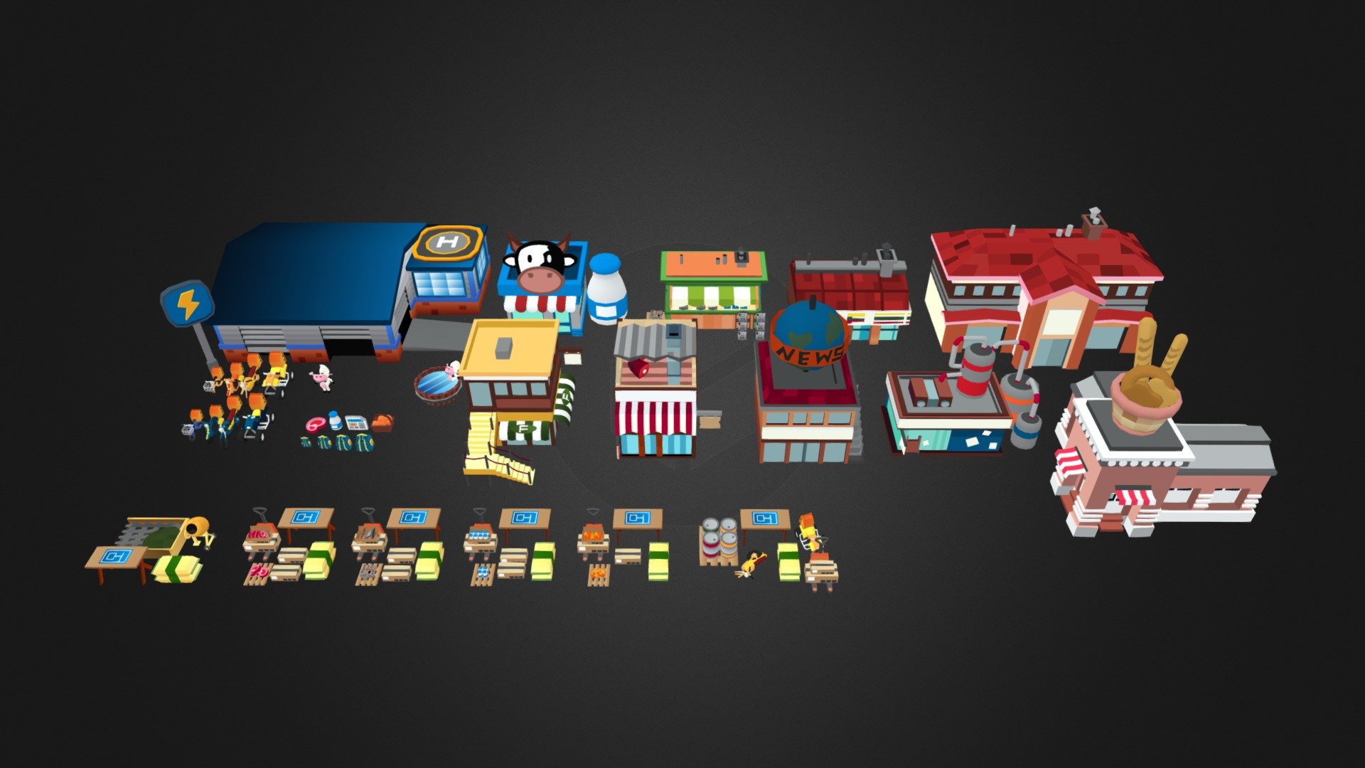 delivery game pack - Delivery Game Pack - 3D model by aytunc_dilber 3d model