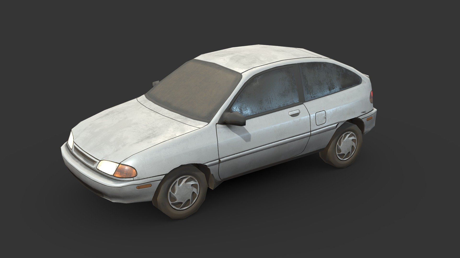 An adorably? generic hatchback car with a very low polycount, made for a simulator game.

Made in 3DSMax and Substance Painter - Generic 1990s Hatchback - Buy Royalty Free 3D model by Renafox (@kryik1023) 3d model