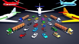 DECEMBER 2022: Arcade Ultimate Pack truck, forest, land, cars, airplane, desert, range, pack, offroad, drift, plane