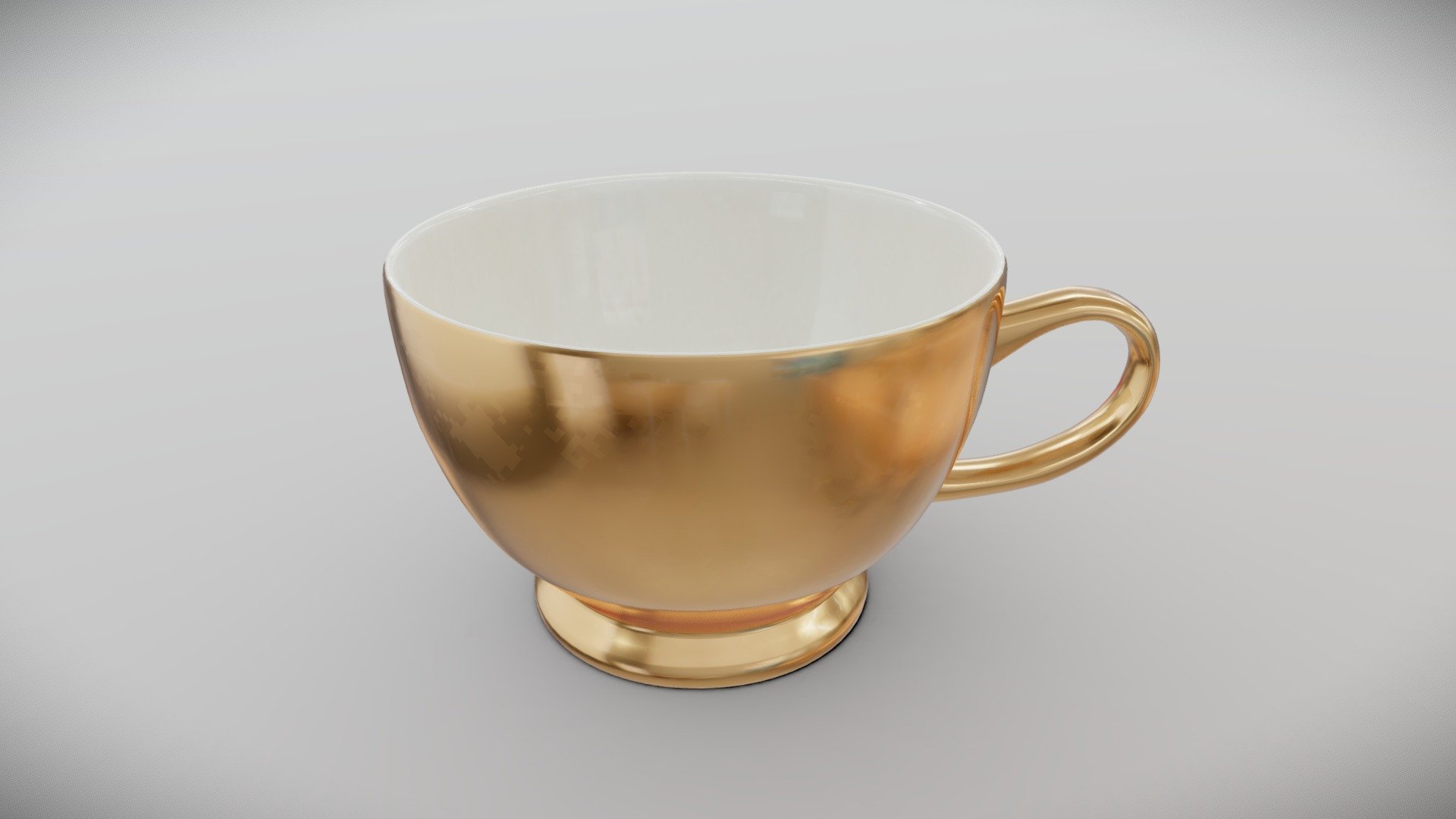 A high gloss gold luster base porcelain teacup in the Golden pattern.

Formats: OBJ | MTL

Textures: PNG | 2048 x 2048

UVW Mapped: Non-overlapping

Materials: 1 Material

Subdivision-ready: Yes

Model - OBJ | Textures - Substance Painter - Gold Teacup - 3D model by Render Island (@LRRender.Island) 3d model