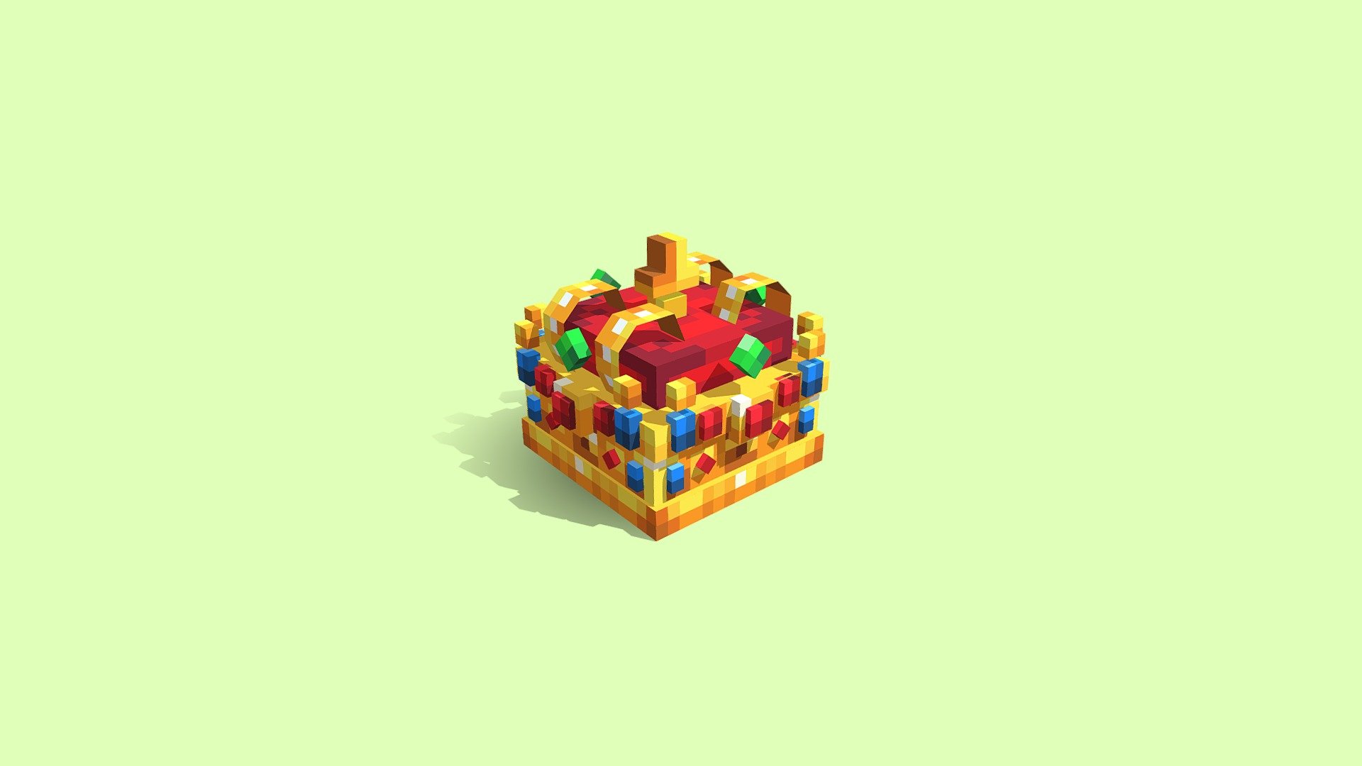 Kings Crown - Minecraft Accessories - 3D model by Bon (@bonogakure) 3d model