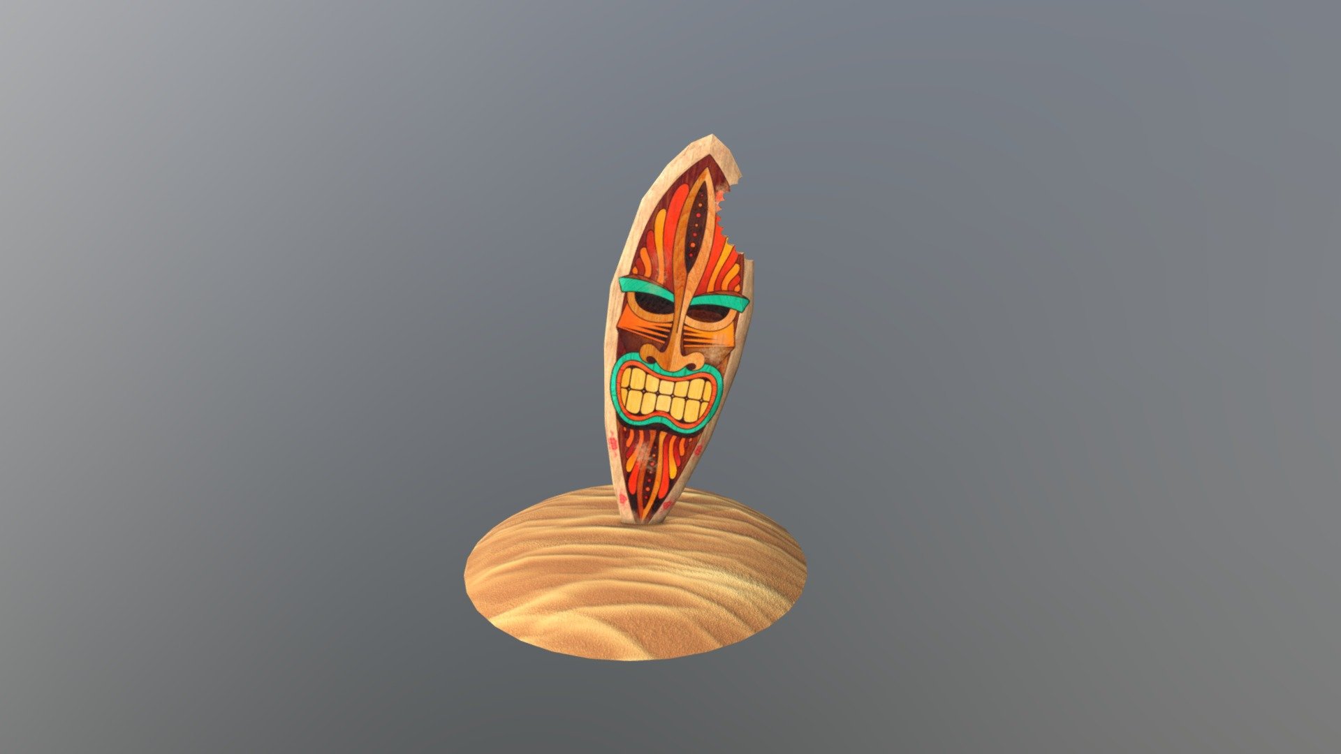 Daily art - Surf board - 3D model by Alexander Loginov (@werewolf06) 3d model