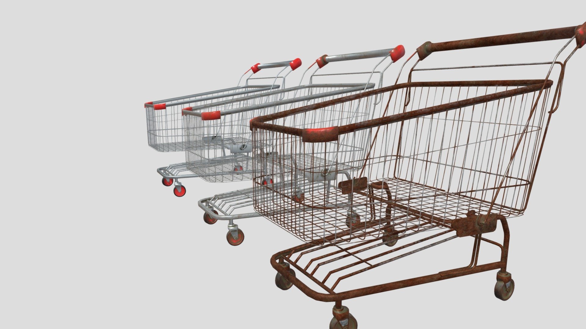 shopping cart with 4k pbr textures - shopping cart with 4k pbr textures - Buy Royalty Free 3D model by topchannel1on1 3d model