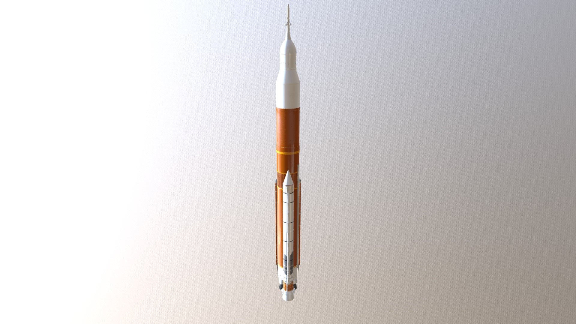 HP Mars SLS Rocket - 3D model by Technicolor Experience Center (@tecteam) 3d model