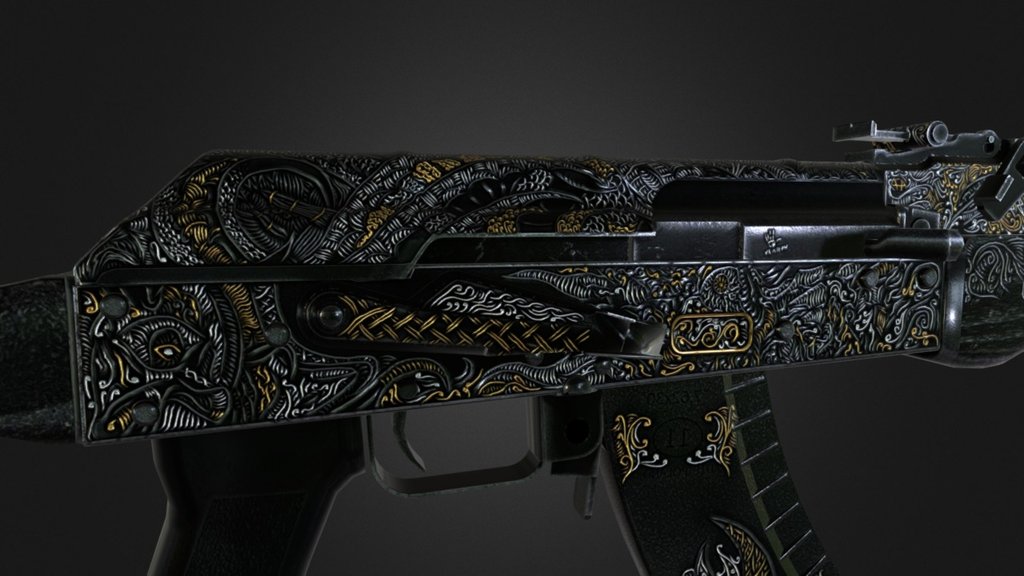 For CSGO - AK-47 | The Dark Brotherhood - 3D model by KΛNTUZΛ (@bymerpro) 3d model