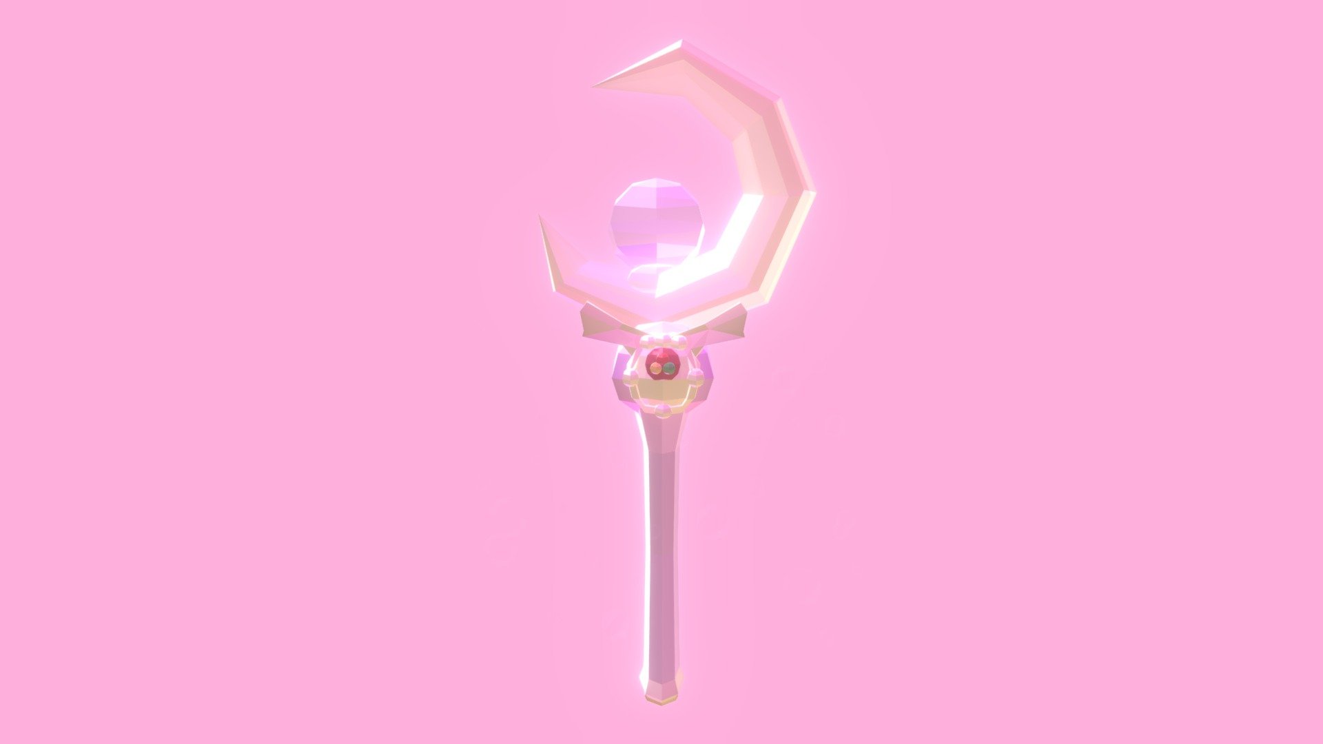 Made one of the wands from Sailor Moon - Sailor Moon Wand - 3D model by O.M (@newtss) 3d model