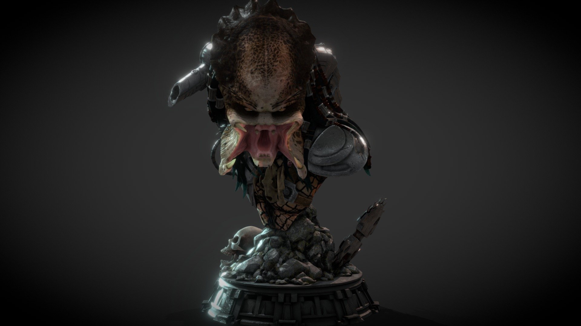 A tribute to one of my best characters of all time !!! Rigged in Lightwave , textured in substance painter.
Enjoy!!! - Predator bust _2021 - 3D model by Alessandro Giommetti (@giommo77) 3d model