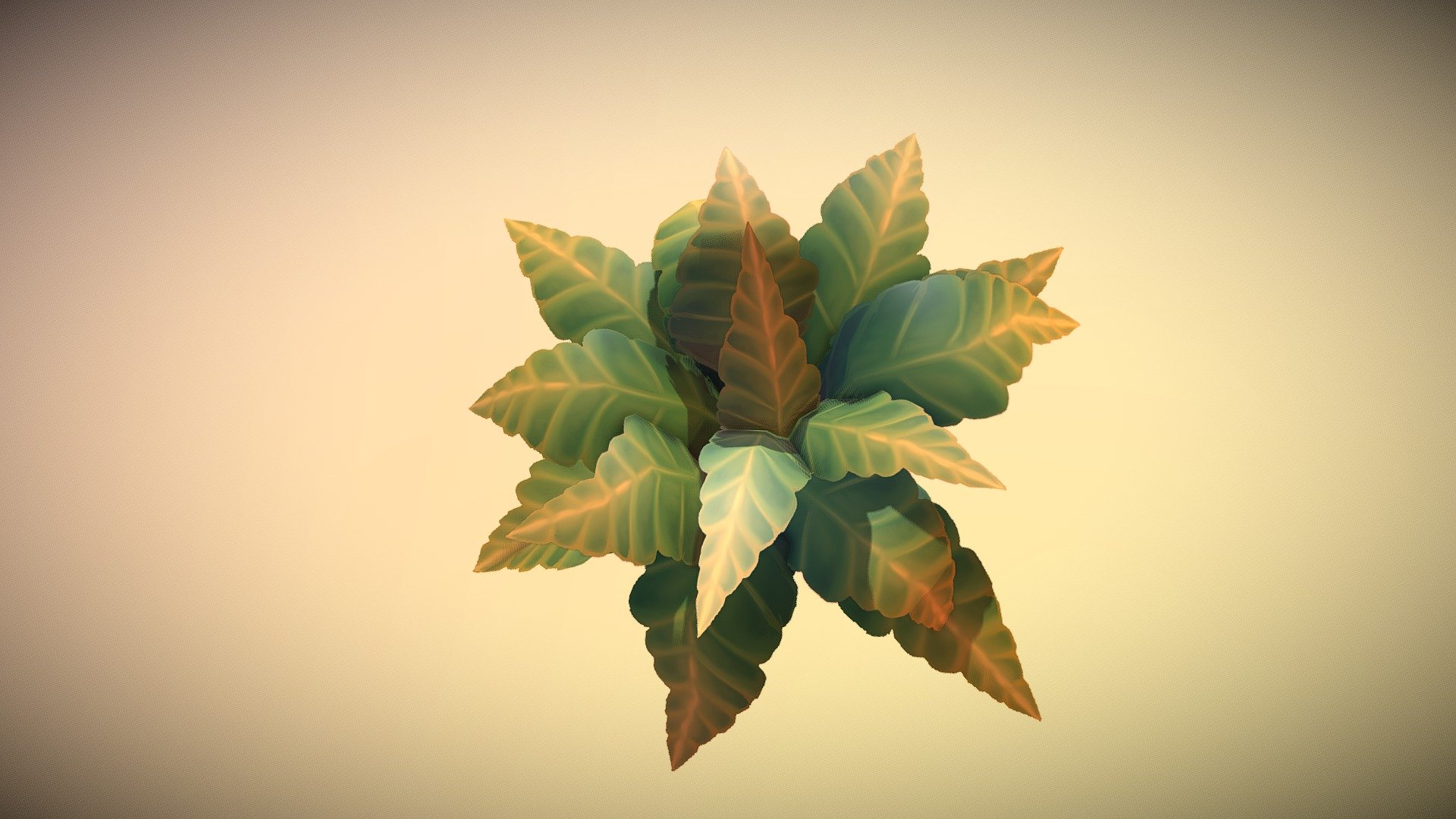 Fern Low Poly 
Hand painted Texture - Fern Low Poly 01 - 3D model by Marina H (@Darrkarra) 3d model